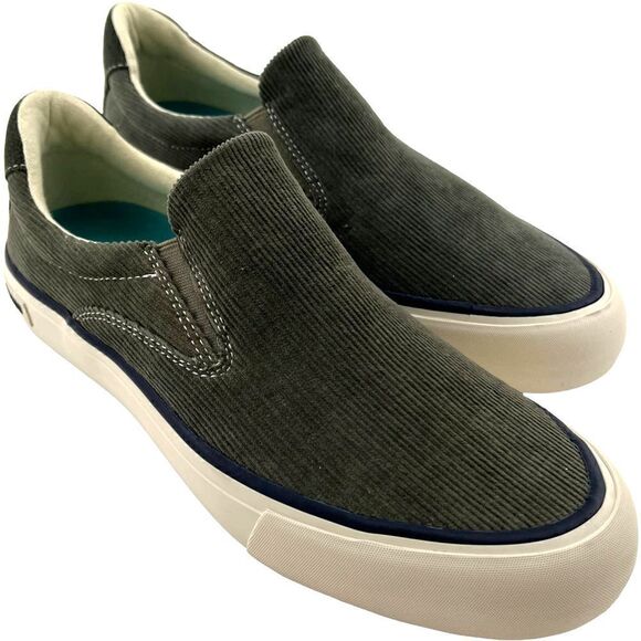 New SeaVees Men Casual Sneakers Grey Velvet Hawthorne Slip-On Cordies 8 US main image 9